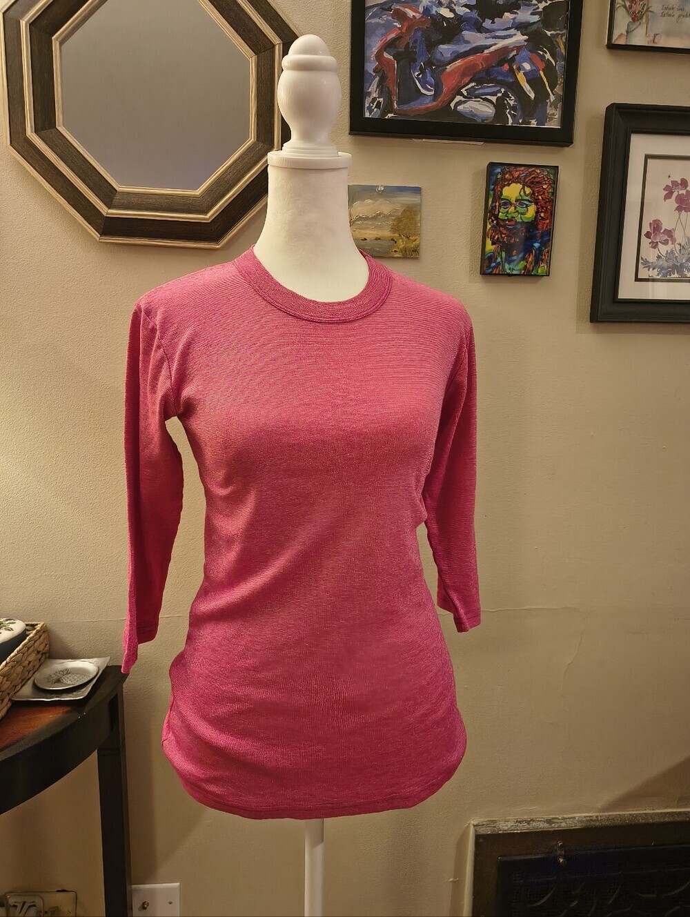 Michael Stars Classic Women's Crewneck Top in Pink 🩷